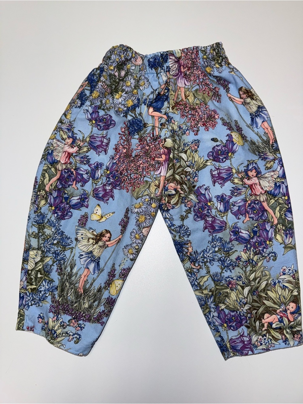 Kids Light Blue Fairy Floral Lounge Pants